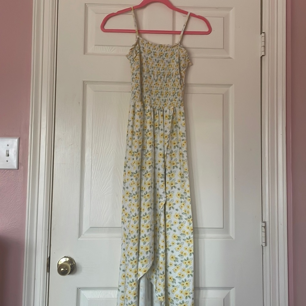 Faded Rose sun dress flower printed